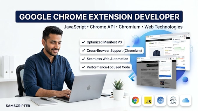 custom google chrome extension using manifest v3