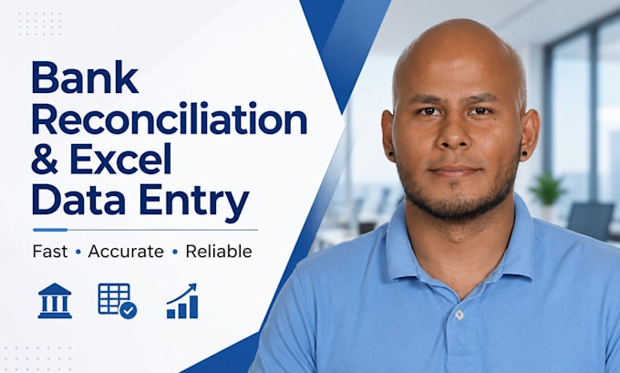 do bank reconciliation and excel data entry