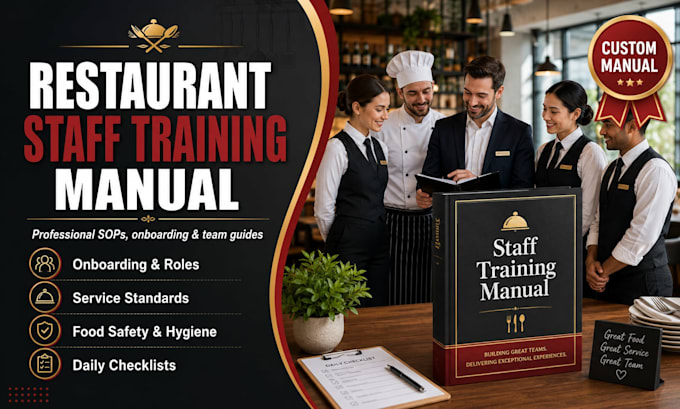 create a restaurant staff training manual