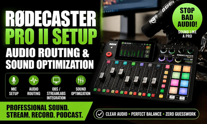 setup rodecaster pro ii audio routing and optimization