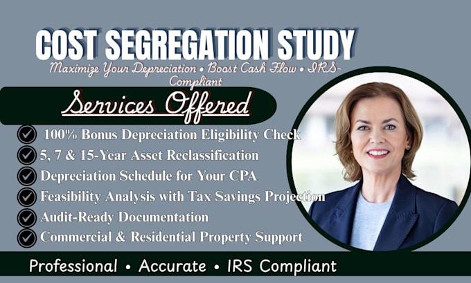 unlock 100 percent bonus depreciation, cost segregation study