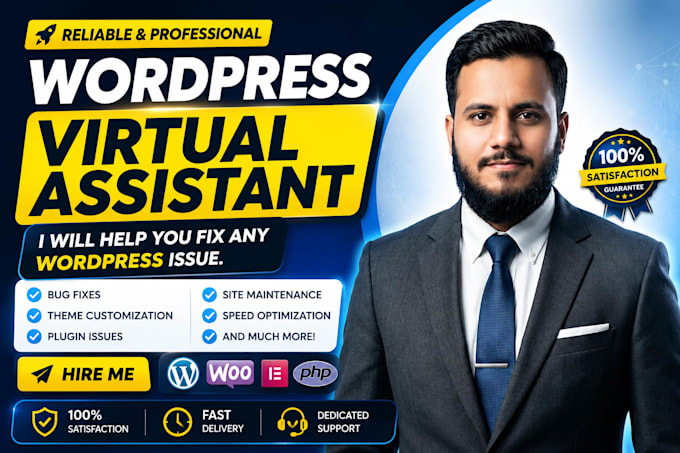 be your wordpress website maintenance and virtual assistant expert