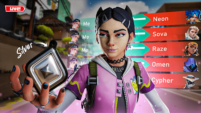 create valorant gaming youtube thumbnails
