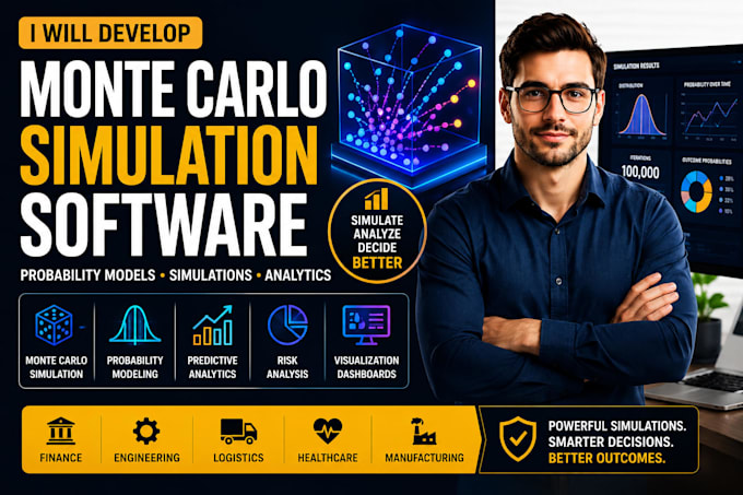 develop monte carlo simulation software probability models and analytics
