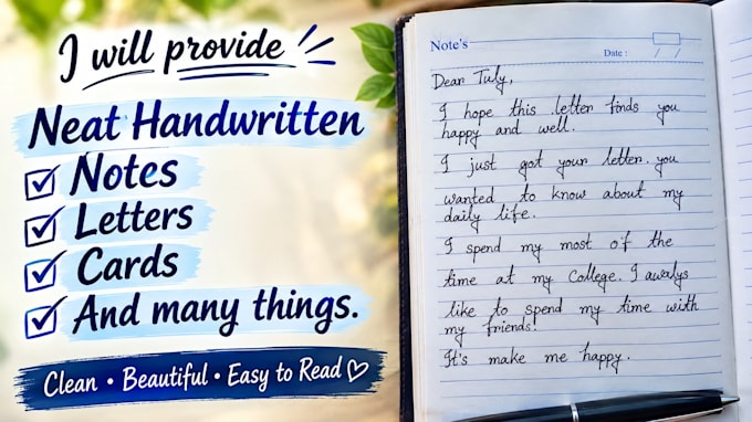 write beautiful handwritten letters and cards