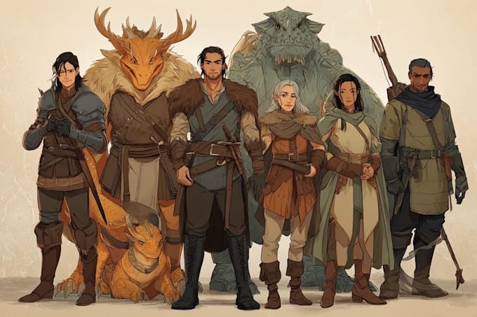 draw illustrations of characters or anything