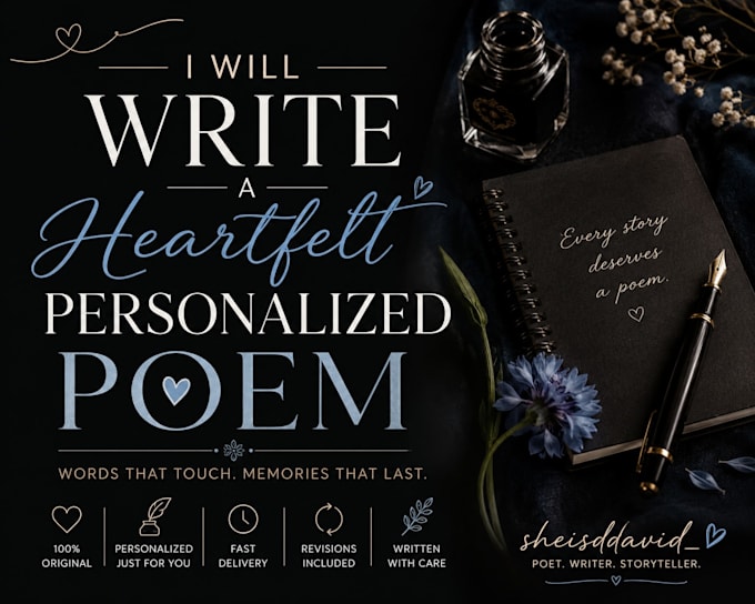 write heartfelt personalised poem for any occassion