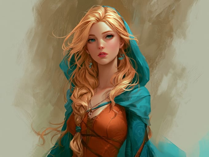 draw semi realistic of your character