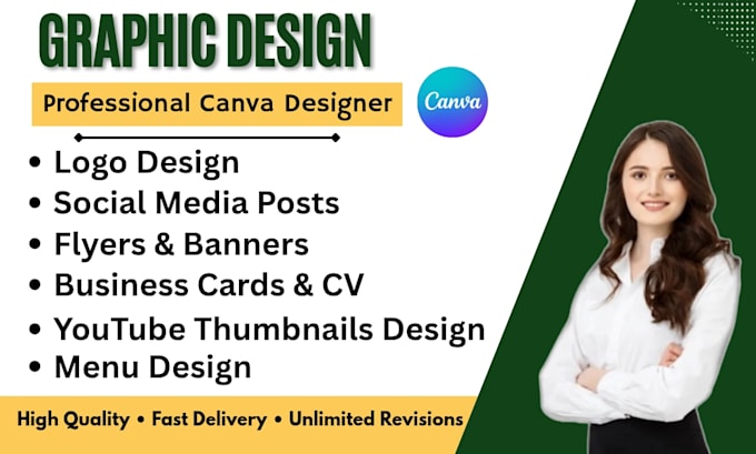 create professional canva graphic designs