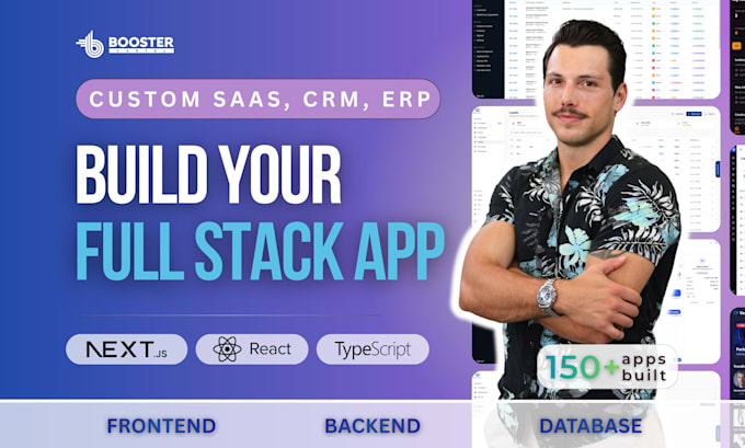 build your full stack saas web app or CRM