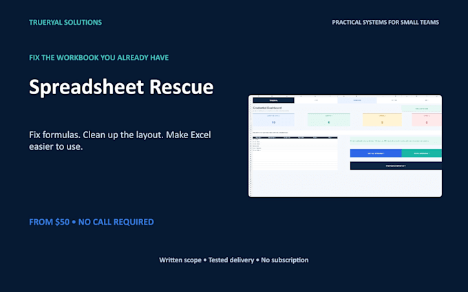 fix clean up and improve your excel spreadsheet