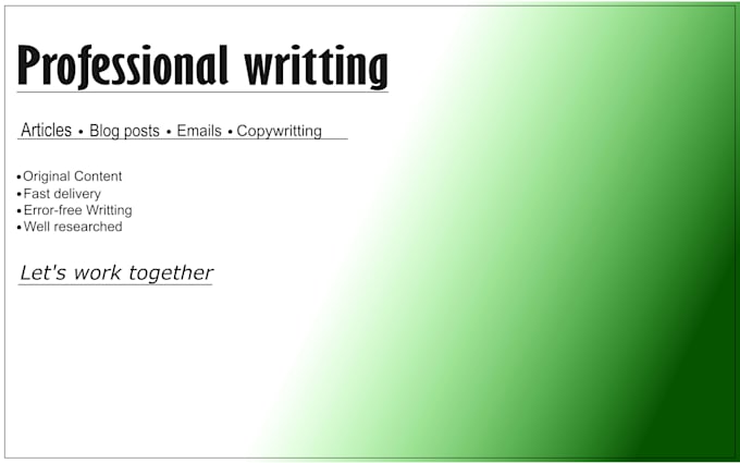 review and rewrite your work