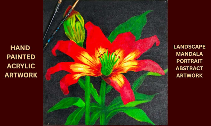 create custom digital acrylic hand paintings