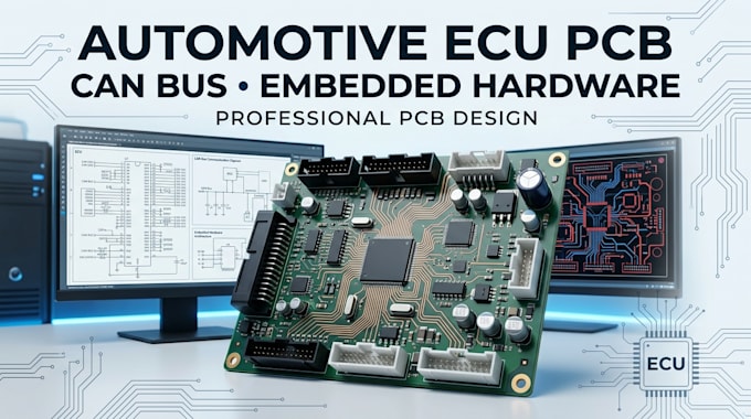 develop automotive embedded hardware, ecu pcb and can bus systems