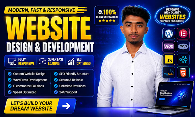 create a dynamic website with database and admin panel