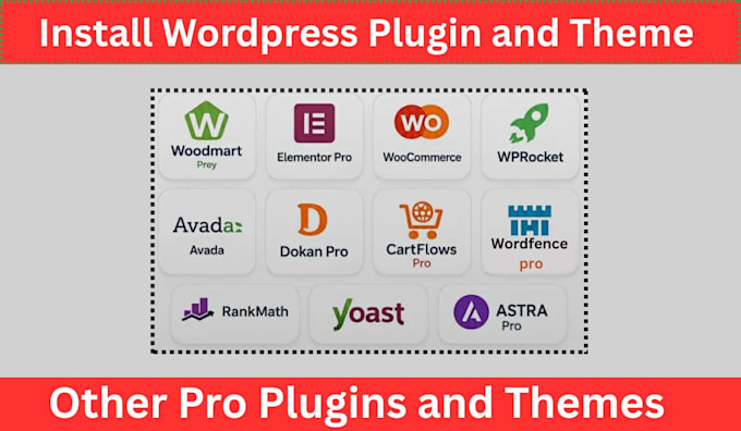 install wordfence pro, elementor,wp rocket, smush pro,yoast SEO in 30 minutes