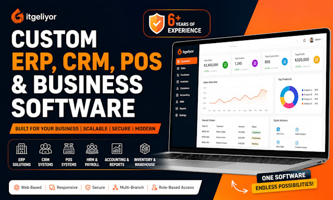 develop or customize your erp, CRM, pos, hrm, and accounting software