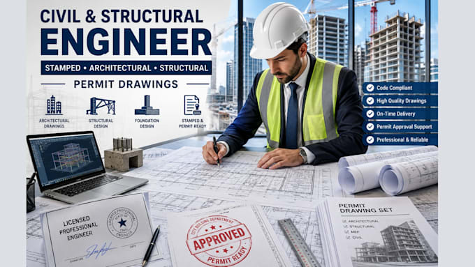 design structural engineering permit drawings for residential buildings permit