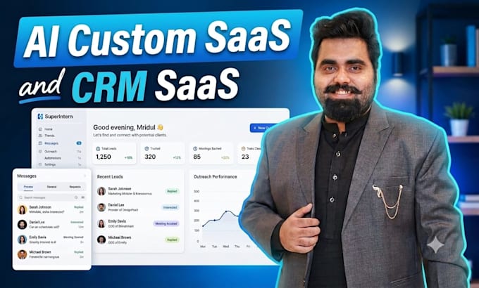 develop custom saas and CRM saas business solution
