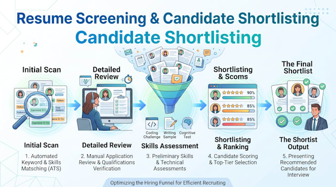 screen resumes and shortlist the best candidates