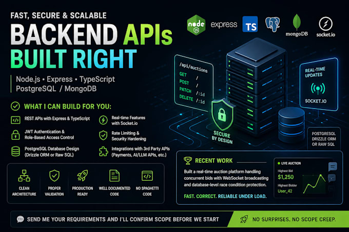 develop your backend using node js and express