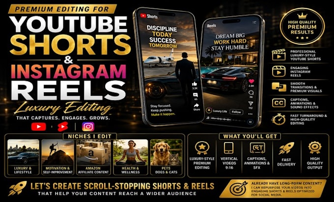 create high end luxury video ads for brands and products
