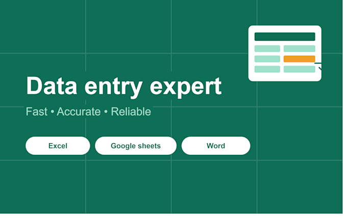 professional data entry, typing, and data cleanup