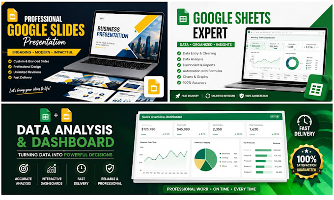 professional presentation designer google sheets expert