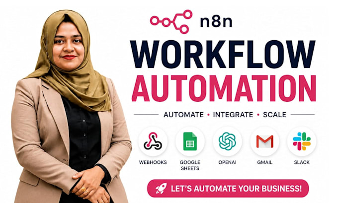 build custom n8n workflows, API integration and ai workflows