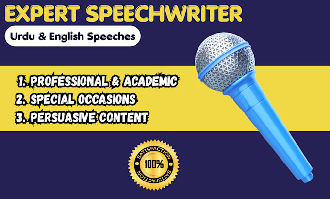 write persuasive speeches for any event