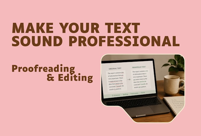 proofread and edit your english text manually