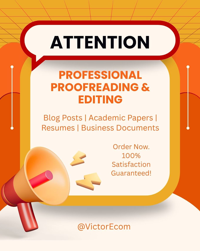 proofread and edit your resume