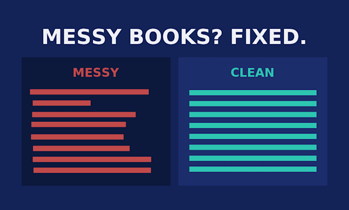 clean up and catch up your bookkeeping in quickbooks or excel