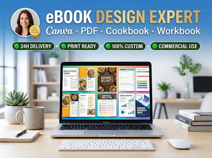 write and design ebook, workbook or PDF
