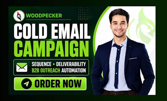 woodpecker cold email campaign sequence deliverability b2b outreach automation