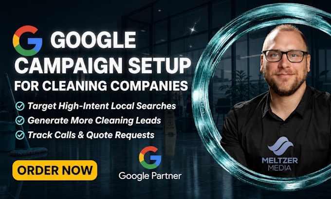setup google ads for your cleaning company