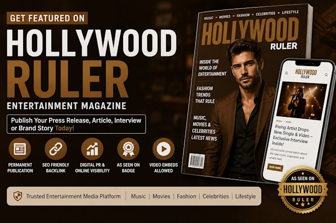 get article publish or interview on top celebrity magazine