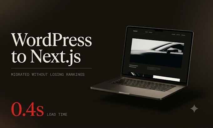 migrate your wordpress site to a fast next js website
