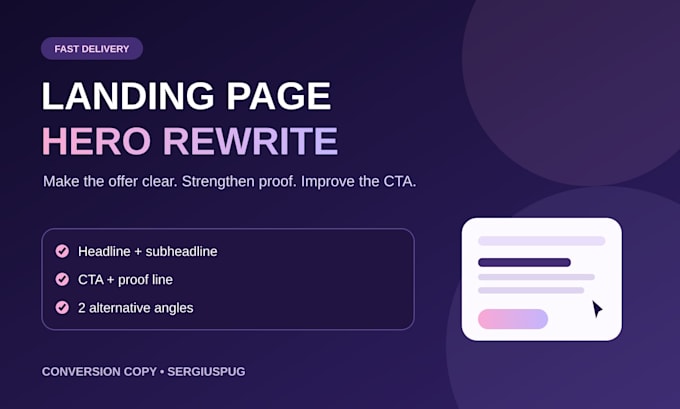 rewrite your landing page hero to increase conversions