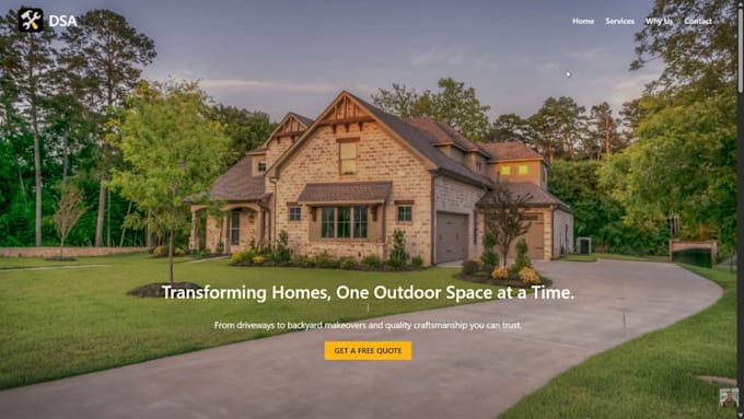 build a modern landing page