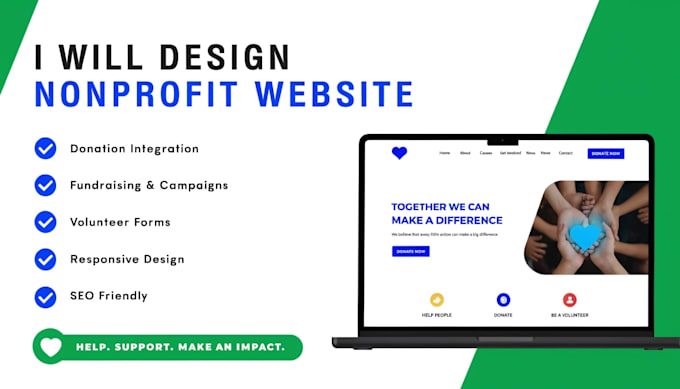 be your charity, non profit website designer