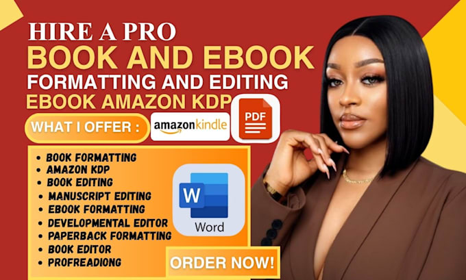 do ebook editing and book formating paperback developmental book edit