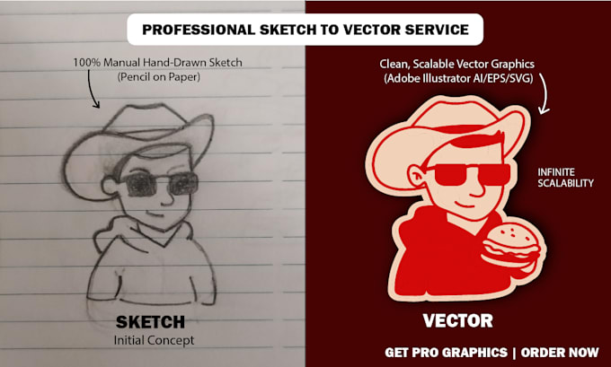 vector trace, redraw, convert logo to vector