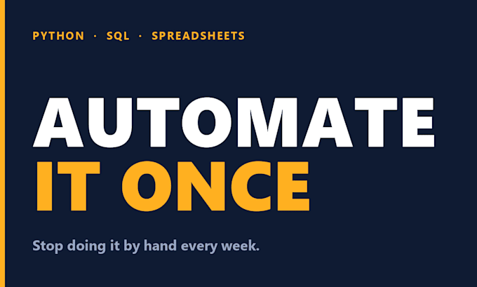 write a python script to automate your repetitive task