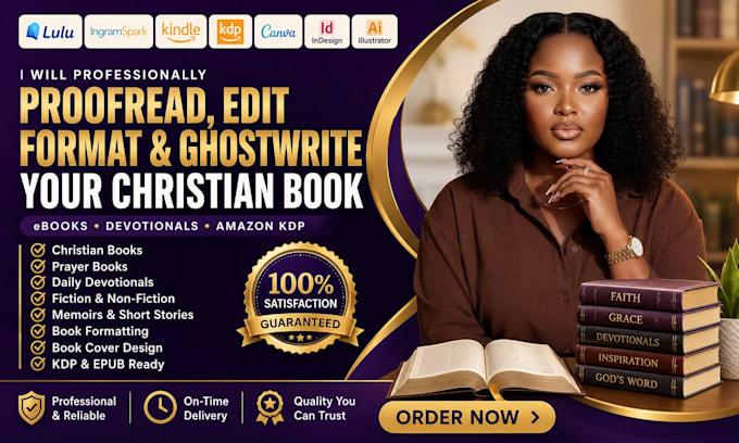 format and design christian ebooks, devotionals and prayer journals