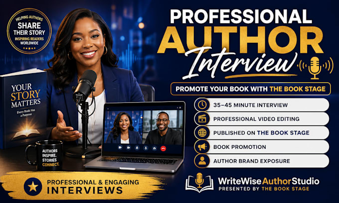 professionally interview you and promote your book