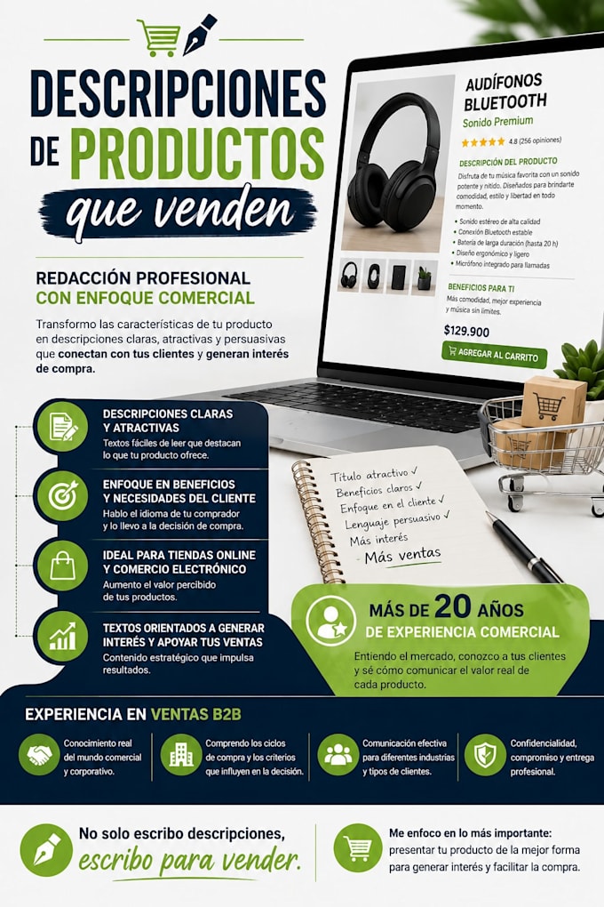 write professional product descriptions
