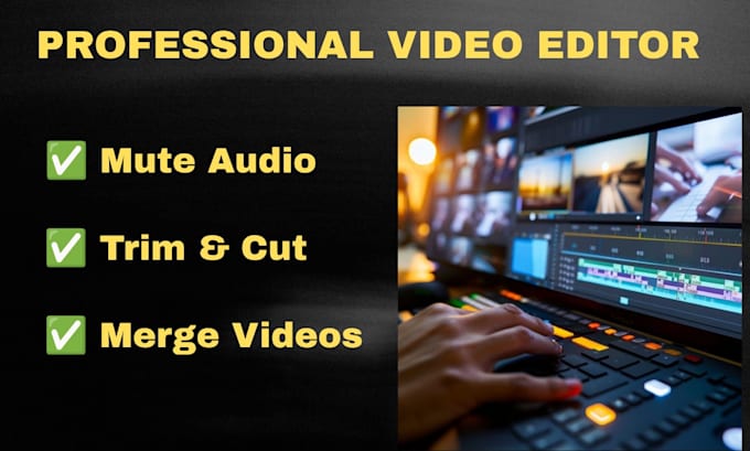 do professional basic video editing trimming and cutting