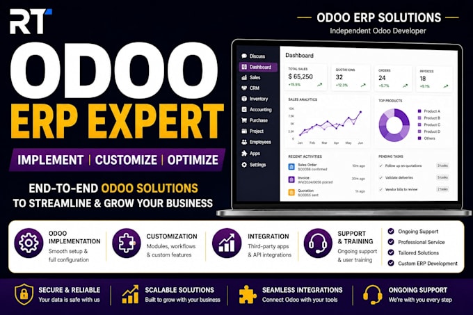 develop, customize and integrate your odoo erp system