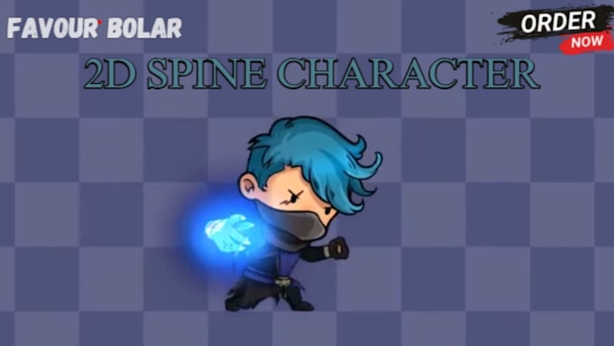 create 2d character rigging, unity ready, game animation and vfx
